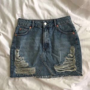 Topshop Denim Skirt